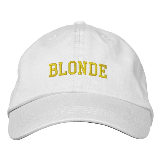 Blonde Bestickte Baseballkappe (Vorderseite)