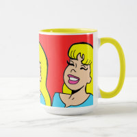 Blonde Bombshell Comic Strip Kaffee Tasse