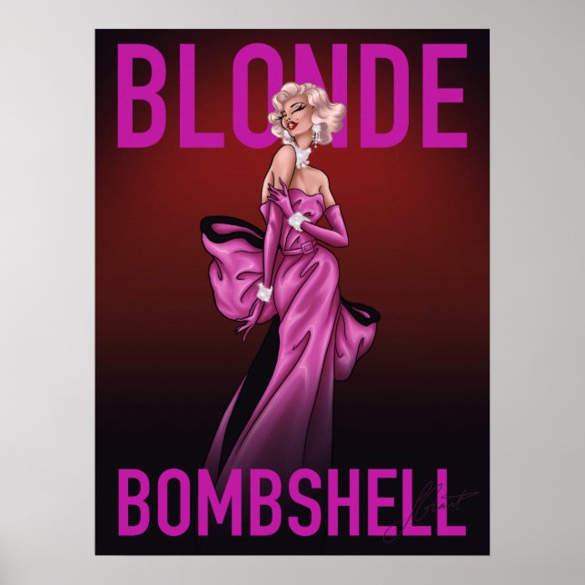 Blonde Bombshell Poster (Vorne)