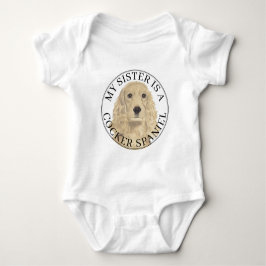Blonde braune Golden Cocker Spaniel-Hündin große S Baby Strampler