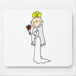 Blonde Braut Mousepad