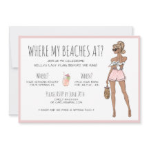 Blonde Bride Bachelorette Beach Party Wochenende