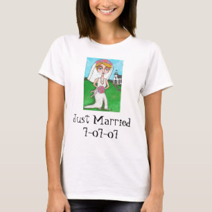 Blonde Bride & Bling - Nur verheirateter T - Shirt