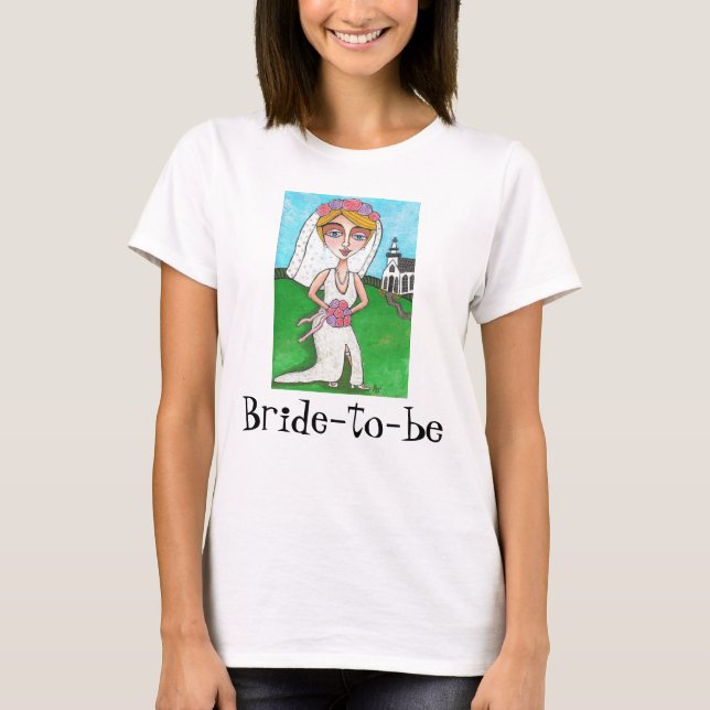 Blonde Bride & Bling - T - Shirt der künftigen Gen (Vorderseite)