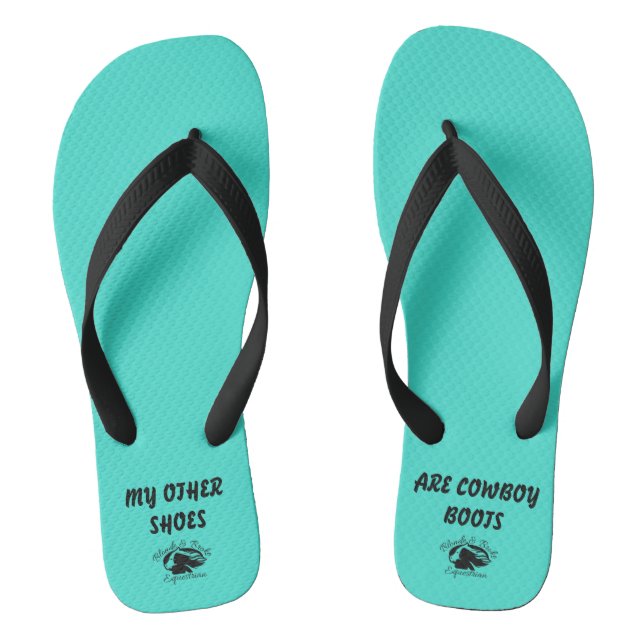Blonde & Broke - Flip Flops - Schwarzes Logo (Fußbett)