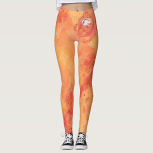 Blonde & Broke - Gemusterte Leggings - Weißes Logo