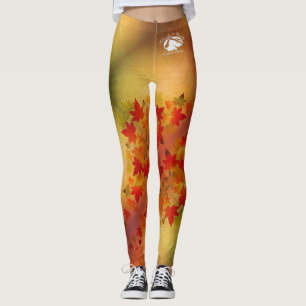 Blonde & Broke - Gemusterte Leggings - Weißes Logo