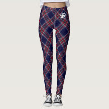 Blonde & Broke - Gemusterte Leggings - Weißes Logo