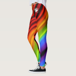 Blonde & Broke - Gemusterte Leggings - Weißes Logo