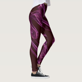 Blonde & Broke - Gemusterte Leggings - Weißes Logo