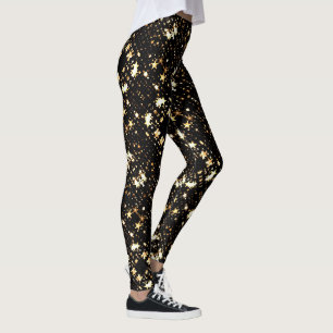 Blonde & Broke - gemusterte Leggings - weißes Logo
