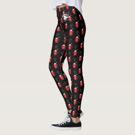 Blonde & Broke - Gemusterte Leggings - Weißes Logo