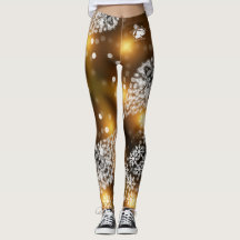 Blonde & Broke - Gemusterte Leggings - Weißes Logo