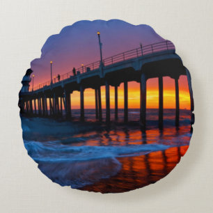 Blonde & Broke - HB Peer Sunset Pillow Rundes Kissen