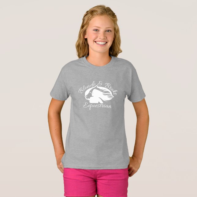 Blonde & Broke - Kinder-T - Shirt - Logo (nur Vord (Vorne ganz)