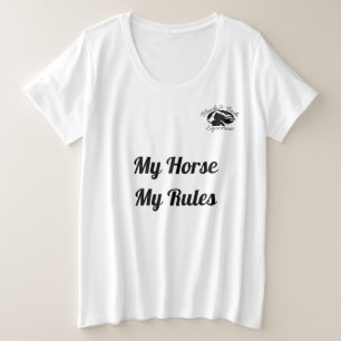 Blonde & Broke - Mein Pferd meine Regeln - Plus Gr Große Größe T-Shirt