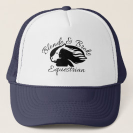 Blonde & Broke - Trucker Hat - Schwarzes Logo Truckerkappe