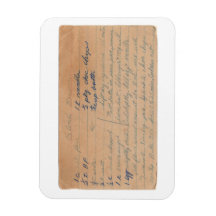 Blonde Brownies Vintager Rezeptkartenmagnet