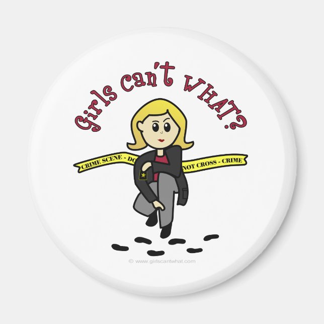 Blonde CSI Girl Magnet (Vorne)