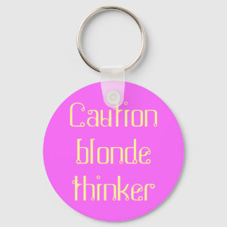 blonde Denkerin Schlüsselanhänger