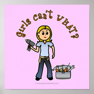 Blonde Do-it-Yourself Diva Poster