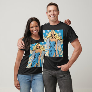 Blonde Elegante Gestern und Heute T-Shirt