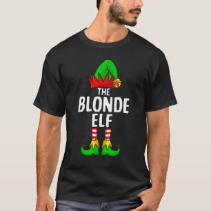 Blonde Elf Matching Family Group Weihnachts-Party T-Shirt