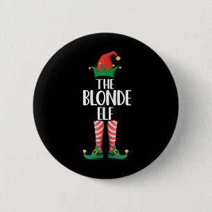 Blonde Elfe passend zur Familien-Weihnachtsfeier-E Button