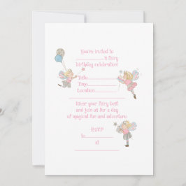 Blonde Fairies Einladung zum Geburtstag