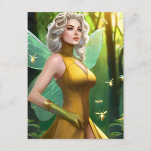 Blonde Fairy Postcard Postkarte