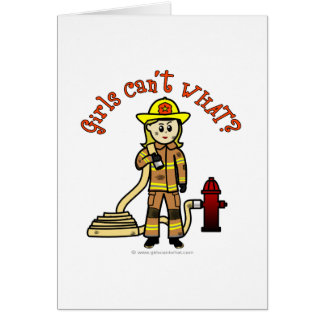 Blonde Feuerwehrmädchen