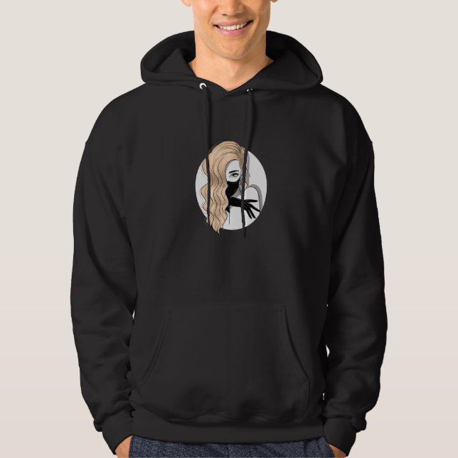 Blonde Frau Feministin Beautiful Blondie Hai Hoodie (Vorderseite)