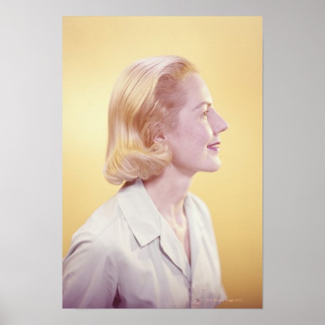 Blonde Frau Poster (Vorne)