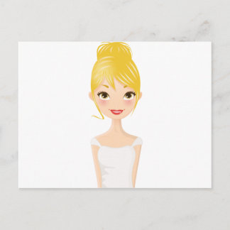 Blonde Girl Postkarte