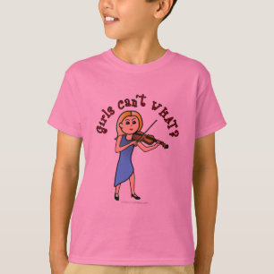 Blonde Girl Violine T-Shirt