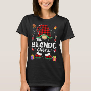 Blonde Gnome Buffalo Kariert Red Matching Family C T-Shirt