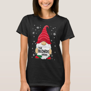 Blonde Gnome Familie passt Weihnachten Pajama T-Shirt