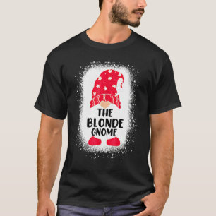 Blonde Gnome Matching Family Christma geblockt T-Shirt