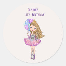 Blonde Hair, Blaue Augen Prinzessin Geburtstag