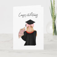 Blonde Hair Coquette Graduate Glückwunsch