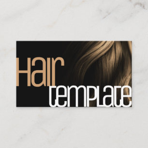 Blonde Hair Moderner Stil Stilvoll Cooler Friseur Visitenkarte