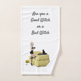 Blonde Hexe Button Up Girl Handtuch