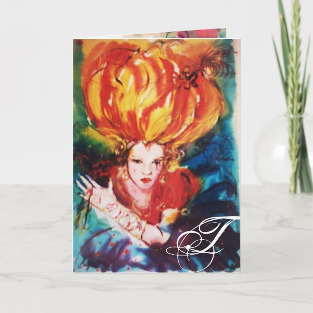 BLONDE IN RED MONOGRAM (Vorderseite)