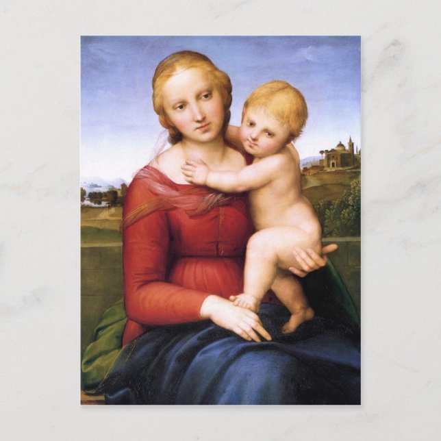 Blonde Madonna und Baby Jesus Postkarte (Vorderseite)