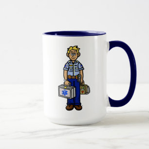 Blonde Male EMS Personalisiert Name Tasse