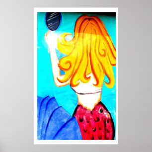 Blonde-Meerjungfrau Poster