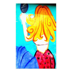 Blonde Mermaid-Foto Fotodruck