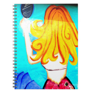 Blonde-Mermaid-Notebook Notizblock