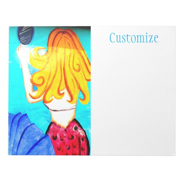 Blonde mermaid Thunder_Cove Notizblock (Vorderseite)