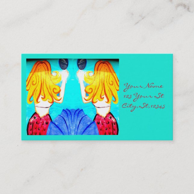 Blonde mermaids visitenkarte (Vorderseite)